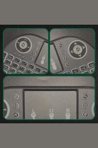 Işıklı Kablosuz Mini Klavye Tv Televizyon Ps3 ps4 ps5 Uyumlu Dokunmatik Mouse