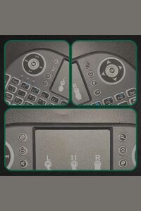 Işıklı Kablosuz Mini Klavye Tv Televizyon Ps3 ps4 ps5 Uyumlu Dokunmatik Mouse