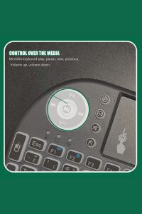 Işıklı Kablosuz Mini Klavye Tv Televizyon Ps3 ps4 ps5 Uyumlu Dokunmatik Mouse