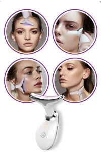 Boyun Ve Yüz Kırşıklık Giderici (Gıdık,Sarkma,Kırışıklık) 3 Proğramlı Ems Güzellik Cihazı 7 Renk Led