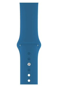 Watch Uyumlu 42-44-45-46-49 mm Uyumlu A Kalite Düz Kordon Kayış Silikon Bileklik Mavi