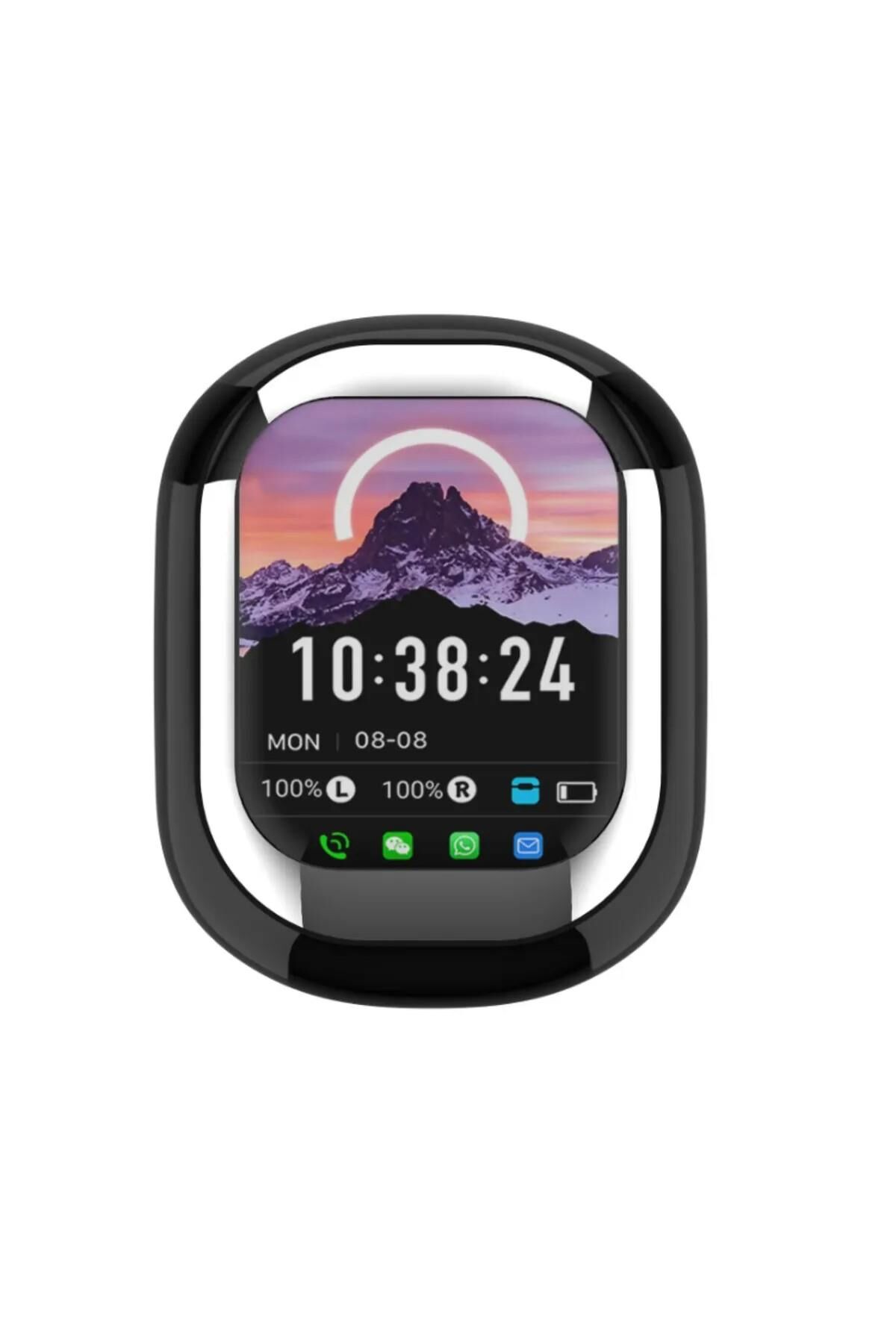 Kulak İçi Kulaklık Akıllı LED Ekran Renkli Dokunmatik Ekranlı Kablosuz Bluetooth Kulaklık PR-SE-ONE