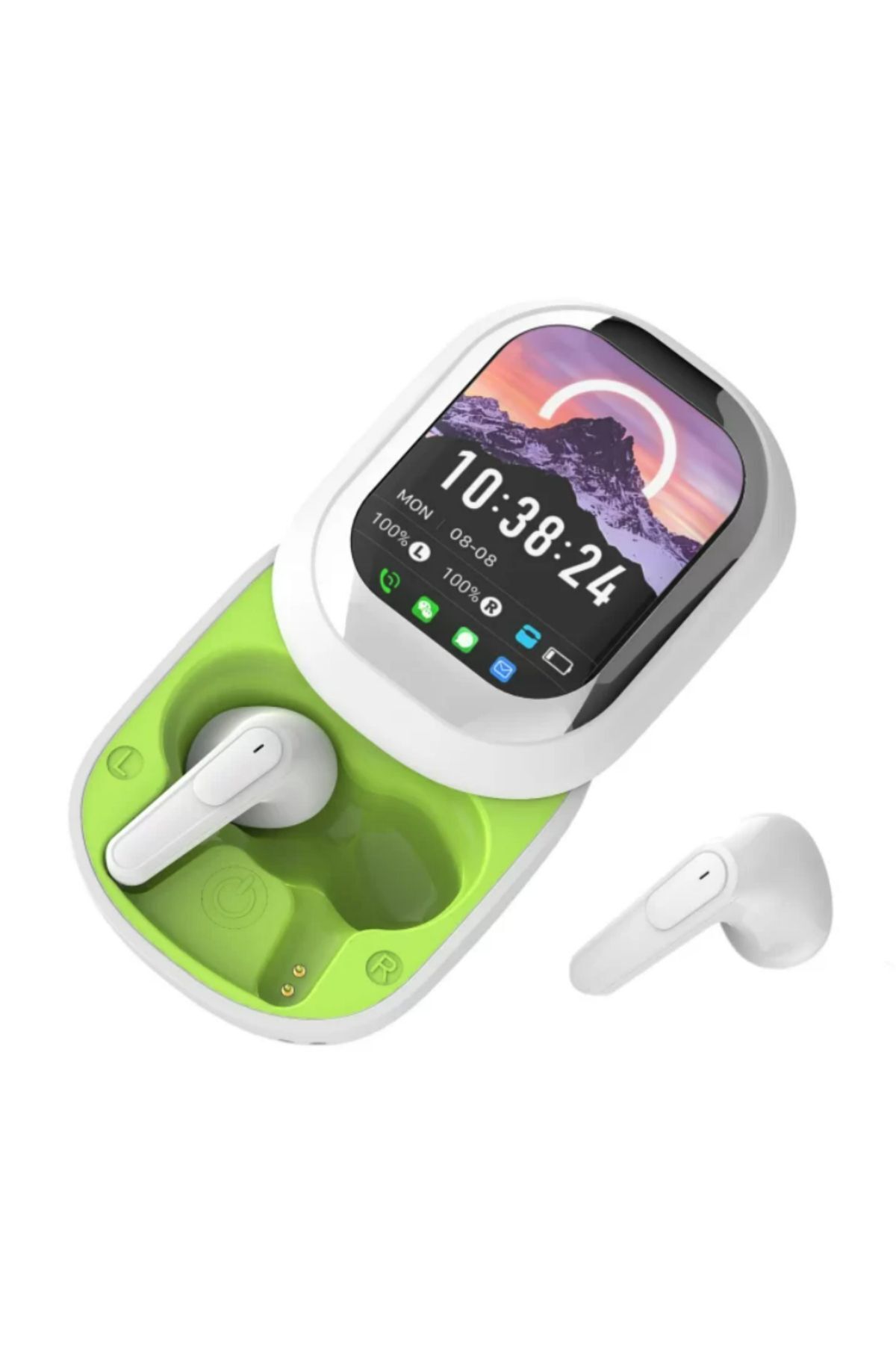 Kulak İçi Kulaklık Akıllı LED Ekran Renkli Dokunmatik Ekranlı Kablosuz Bluetooth Kulaklık PR-SE-ONE