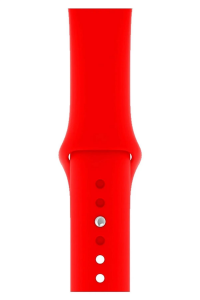 Watch Uyumlu 42-44-45-46-49 mm Uyumlu A Kalite Düz Kordon Kayış Silikon Bileklik Kırmızı