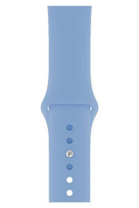 Watch Uyumlu 42-44-45-46-49 mm Uyumlu A Kalite Düz Kordon Kayış Silikon Bileklik Bebek Mavisi
