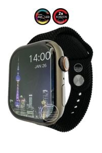 Watch 8 PR-9 Pro Amoled 45mm 1,9 inç Ekran Pusulalı Vidalı Kilitli Çift Kordon Akıllı Saat