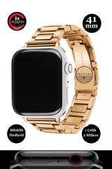 Watch 9 Serisi Uyumlu 41mm Sesli Arama Bildirim Asistan Özellikli Kadın Akıllı Saat Android & Ios Uyumlu Altın