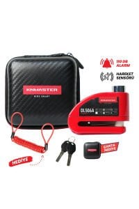 Dl506a 6mm Alarmlı Disk Kilidi | Hatırlatma Kablosu Ve Taşıma Çantası Hediye