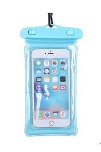 Su Geçirmez Waterproof Deniz Havuz Telefon Kılıfı 7,2 inç Tüm Telefonlara Uyumlu Mavi