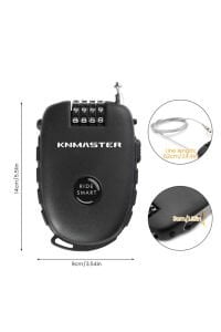 Motosiklet Kaskı Kilidi + Knmaster Karbon Çanta Hediyeli – Esnek Kablo ve Üst Düzey Koruma