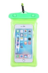 Su Geçirmez Waterproof Deniz Havuz Telefon Kılıfı 7,2 inç Tüm Telefonlara Uyumlu Yeşil