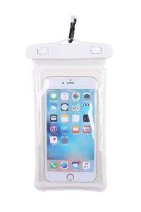 Su Geçirmez Waterproof Deniz Havuz Telefon Kılıfı 7,2 inç Tüm Telefonlara Uyumlu Beyaz