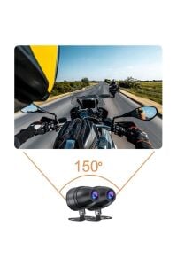 Motocam 1000 - Çift Kameralı Motosiklet DVR Sistemi