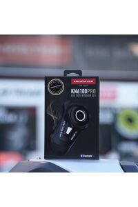 Kn6100 Pro Motosiklet Kask Interkom Bluetooth Intercom Kulaklık Seti Siyah Çanta Hediyeli