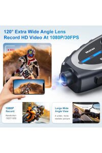 Q29 Motosiklet Kask İletişim Sistemi + Bluetooth Kulaklık + 1080P HD Kamera
