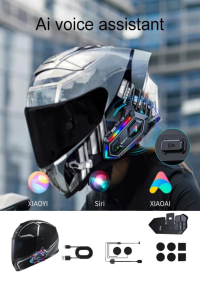 300 Mt Intercom 2 Eşleşmeli Kask Kulaklık Y-20MX Su Geçirmez Bluetooth Motosiklet Intercom Kulaklık