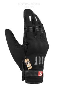 Softshell Kışlık Motosiklet Eldiveni Reflektörlü Gizli Korumalı City Siyah