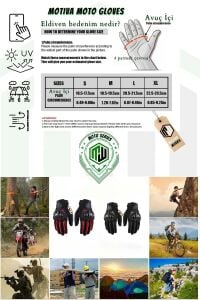 Works Sword Kırmızı Motosiklet Eldiveni Dokunmatik M313R