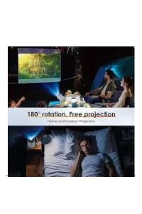 HD 4K Destekli Projeksiyon Cihazı Android Ekran Yansıtma 130 inç Spotlight 1080p Projeksiyon Cihazı