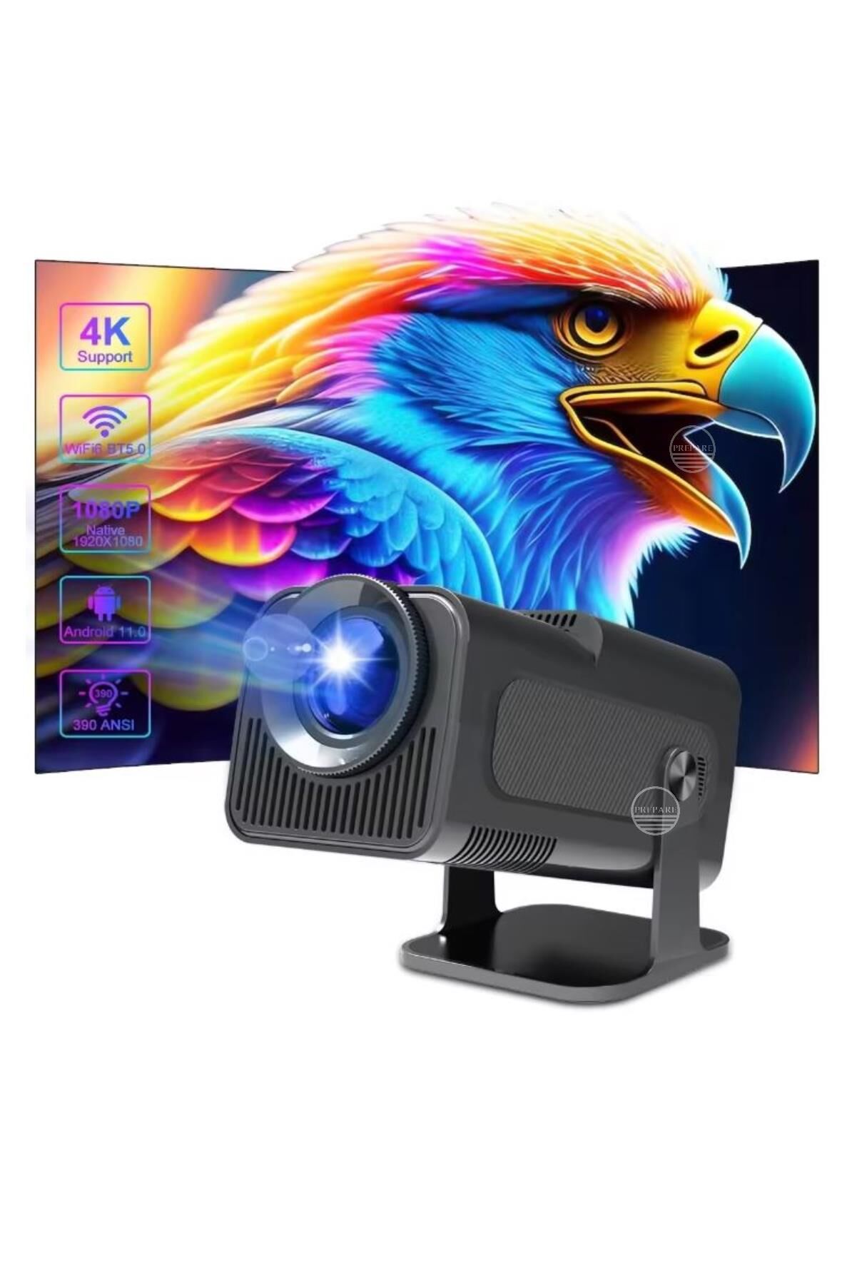 130 inç Ultra Pro Full HD 4K Video Destekli Projeksiyon Spotlight 1080p Projeksiyon Cihazı 320 Mini