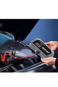 12 volt Taşınabilir Jump Starter Akü Takviye ve Dijital Hava Pompası Acil Yol Yardım Cihazı