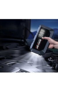 12 volt Taşınabilir Jump Starter Akü Takviye ve Dijital Hava Pompası Acil Yol Yardım Cihazı