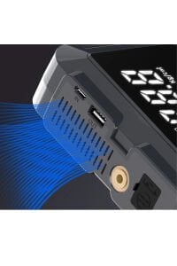 12 volt Taşınabilir Jump Starter Akü Takviye ve Dijital Hava Pompası Acil Yol Yardım Cihazı