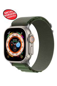 Ultra 2 Akıllı Saat Çelik Kordon Hediyeli Gri Kasa 49mm Nfc Bildirim Sesli Arama Özellikli LG68 Siyah
