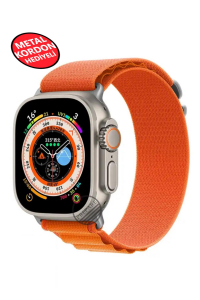 Ultra 2 Akıllı Saat Çelik Kordon Hediyeli Gri Kasa 49mm Nfc Bildirim Sesli Arama Özellikli LG68 Siyah