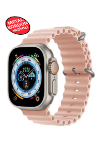 Ultra 2 Akıllı Saat Çelik Kordon Hediyeli Gri Kasa 49mm Nfc Bildirim Sesli Arama Özellikli LG68