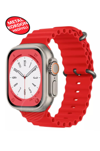 Ultra 2 Akıllı Saat Çelik Kordon Hediyeli Gri Kasa 49mm Nfc Bildirim Sesli Arama Özellikli LG68 Siyah