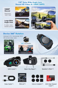 Intercomlu 1080P Kamera Kayıt Özellikli 2 Eşleşmeli 32Gb Hafıza Kartı Hediyeli Wireless 500 Metre ms